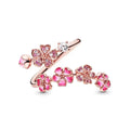 Peach Blossom Ring for Women,Adjustable Pink Flower Ring,Dainty Floral Jewelry Gift for Her,Girlfriend Wife Daughter