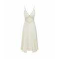 Boho Lace Panel Midi Dress