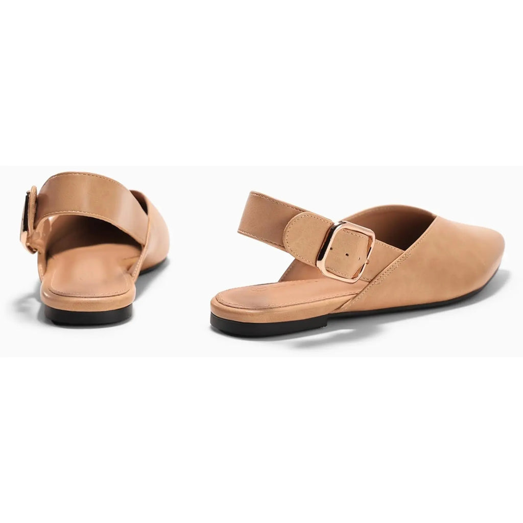 Pointed Toe Slingback Flats