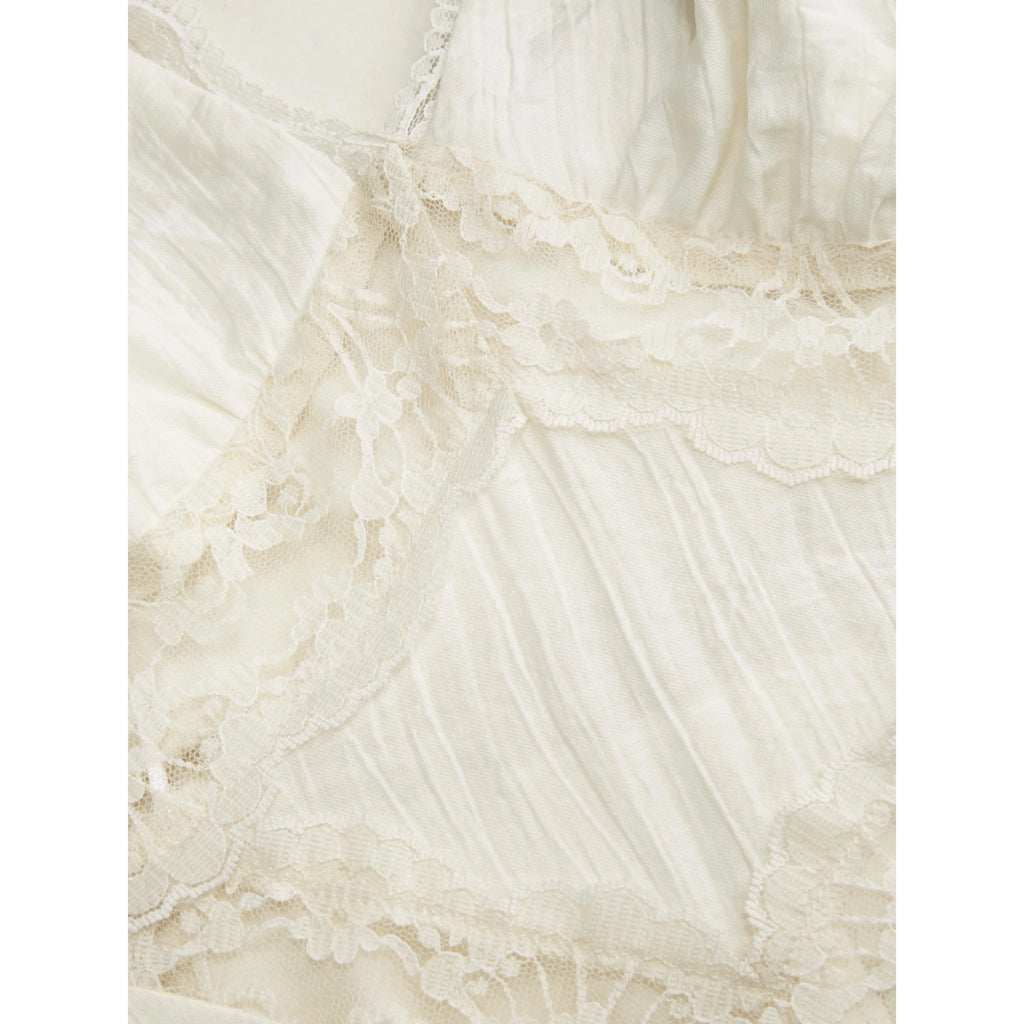 Boho Lace Panel Midi Dress