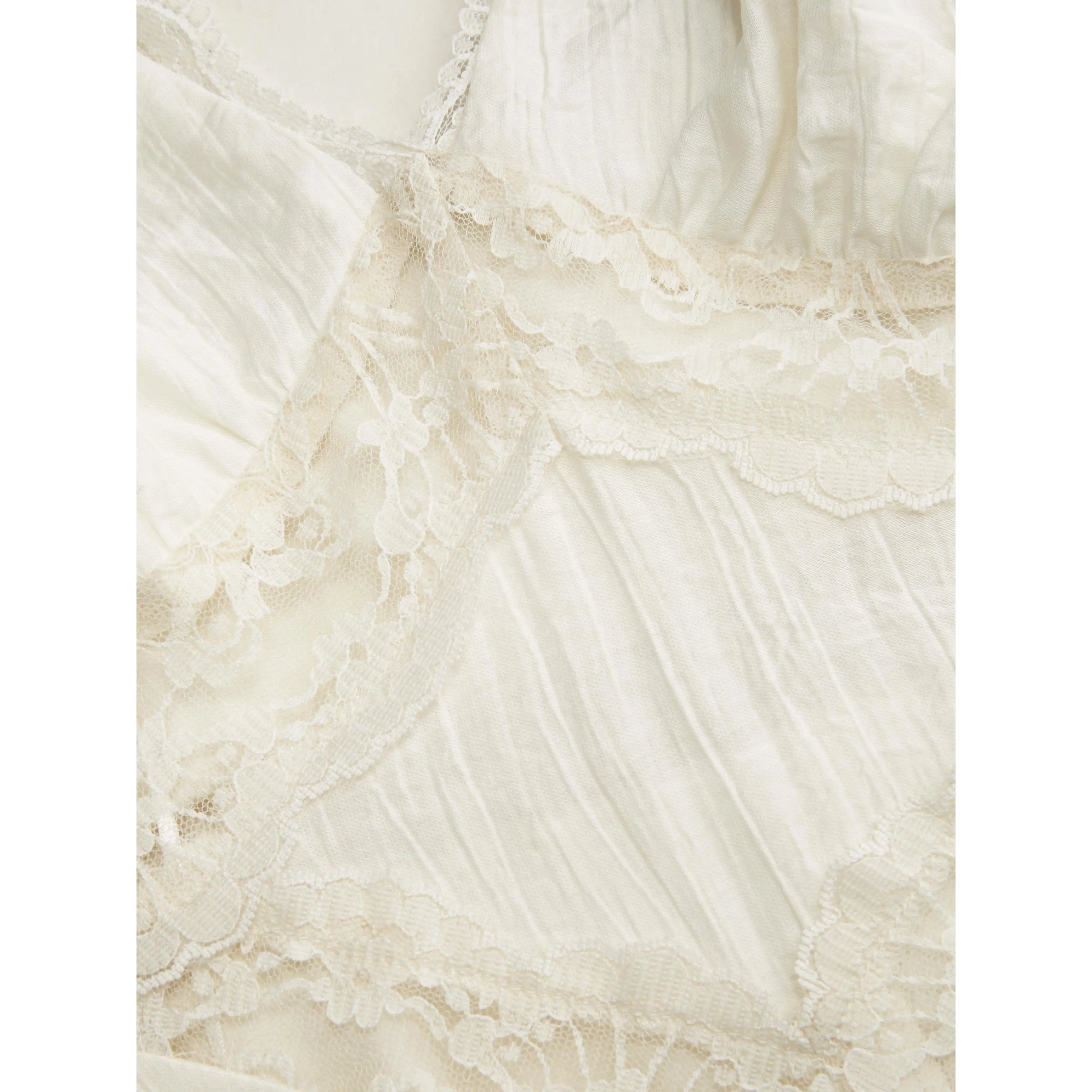 Boho Lace Panel Midi Dress