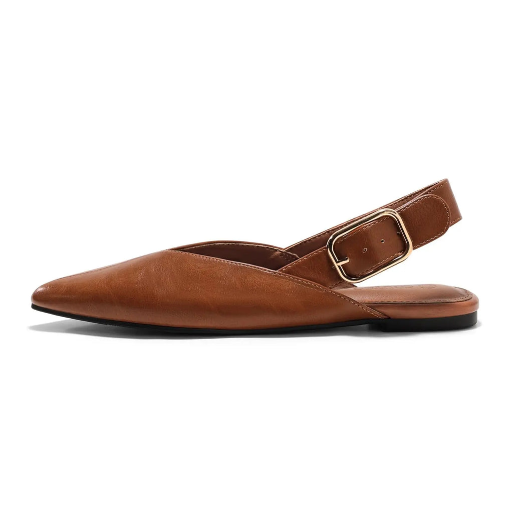 Pointed Toe Slingback Flats