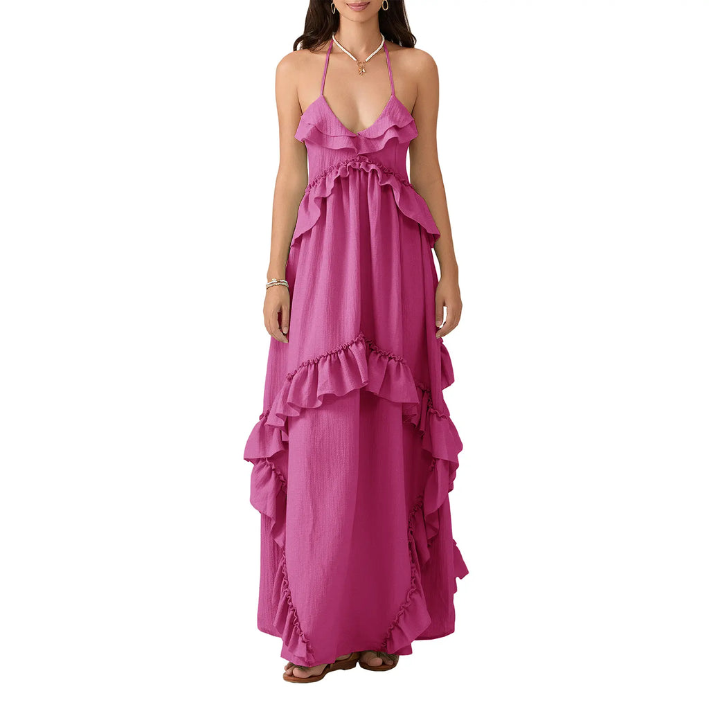 Vestido Largo Halter de Verano
