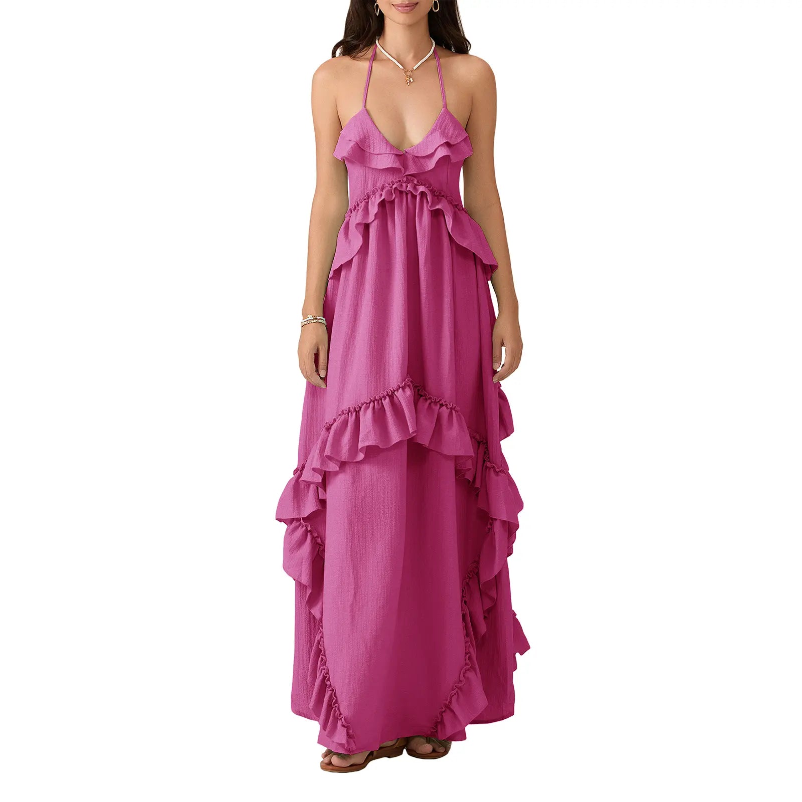 Vestido Largo Halter de Verano