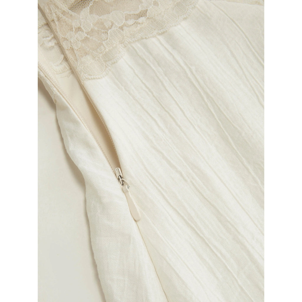 Boho Lace Panel Midi Dress