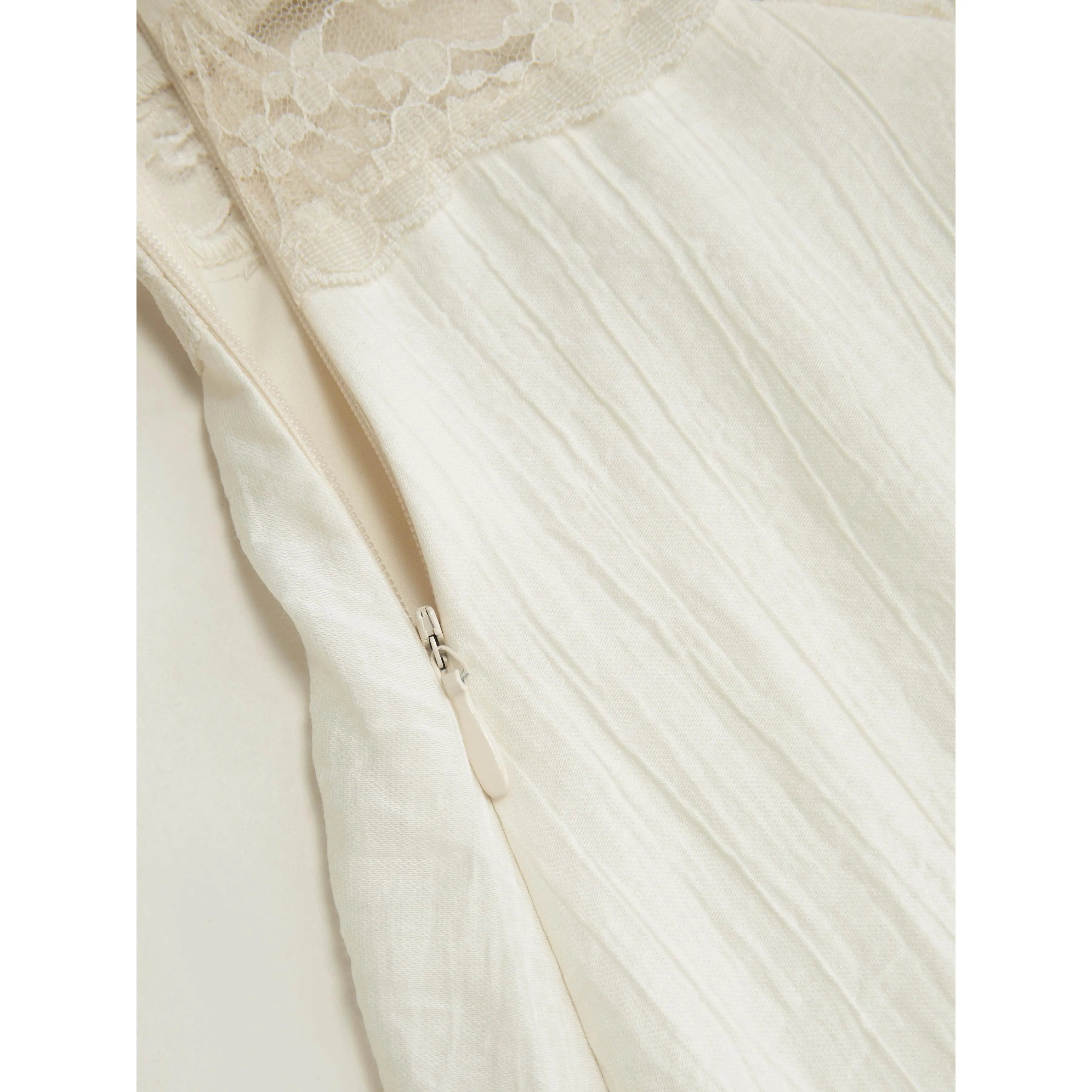Boho Lace Panel Midi Dress