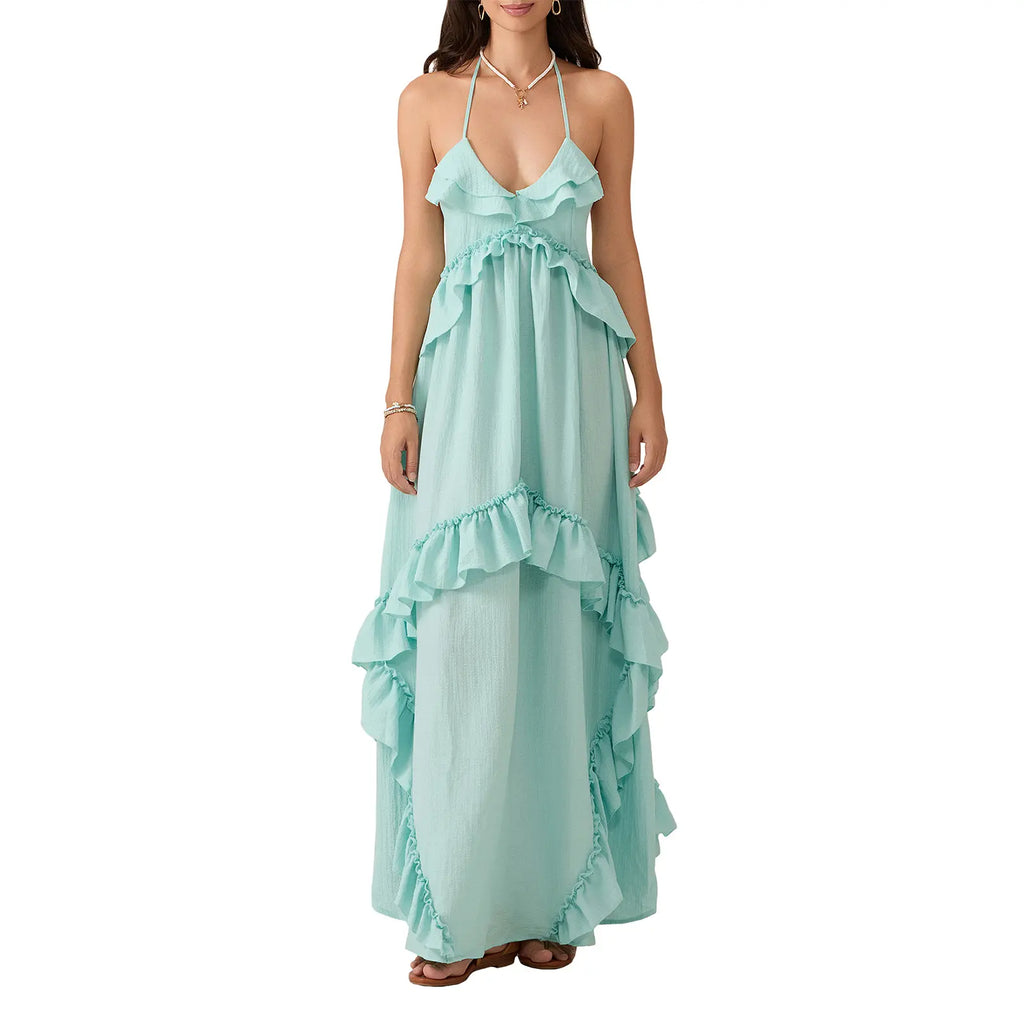 Vestido Largo Halter de Verano