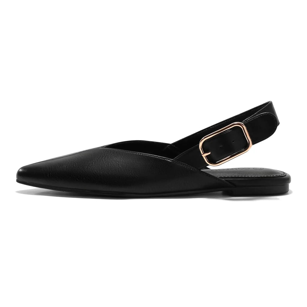 Pointed Toe Slingback Flats