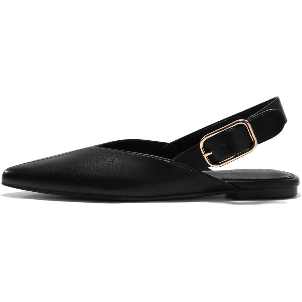 Pointed Toe Slingback Flats