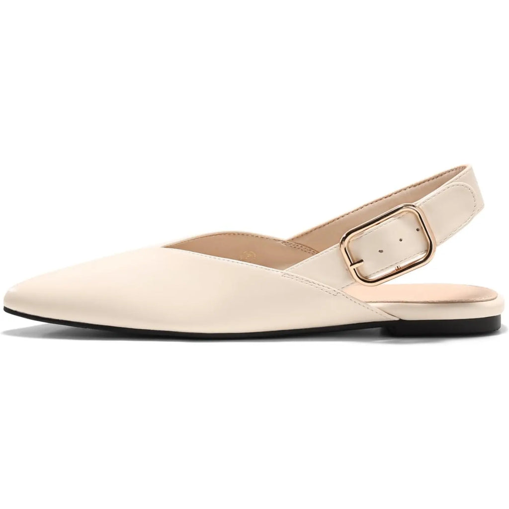 Pointed Toe Slingback Flats